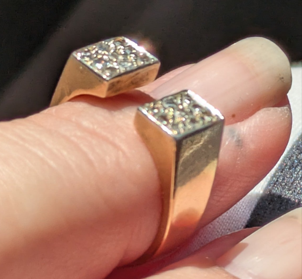 Estate 14k Gold and Diamond Ring size 5.5