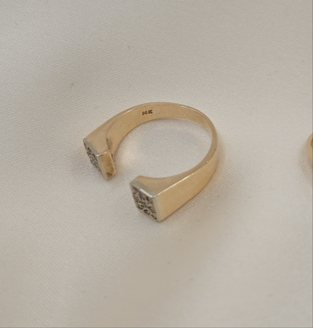 Estate 14k Gold and Diamond Ring size 5.5
