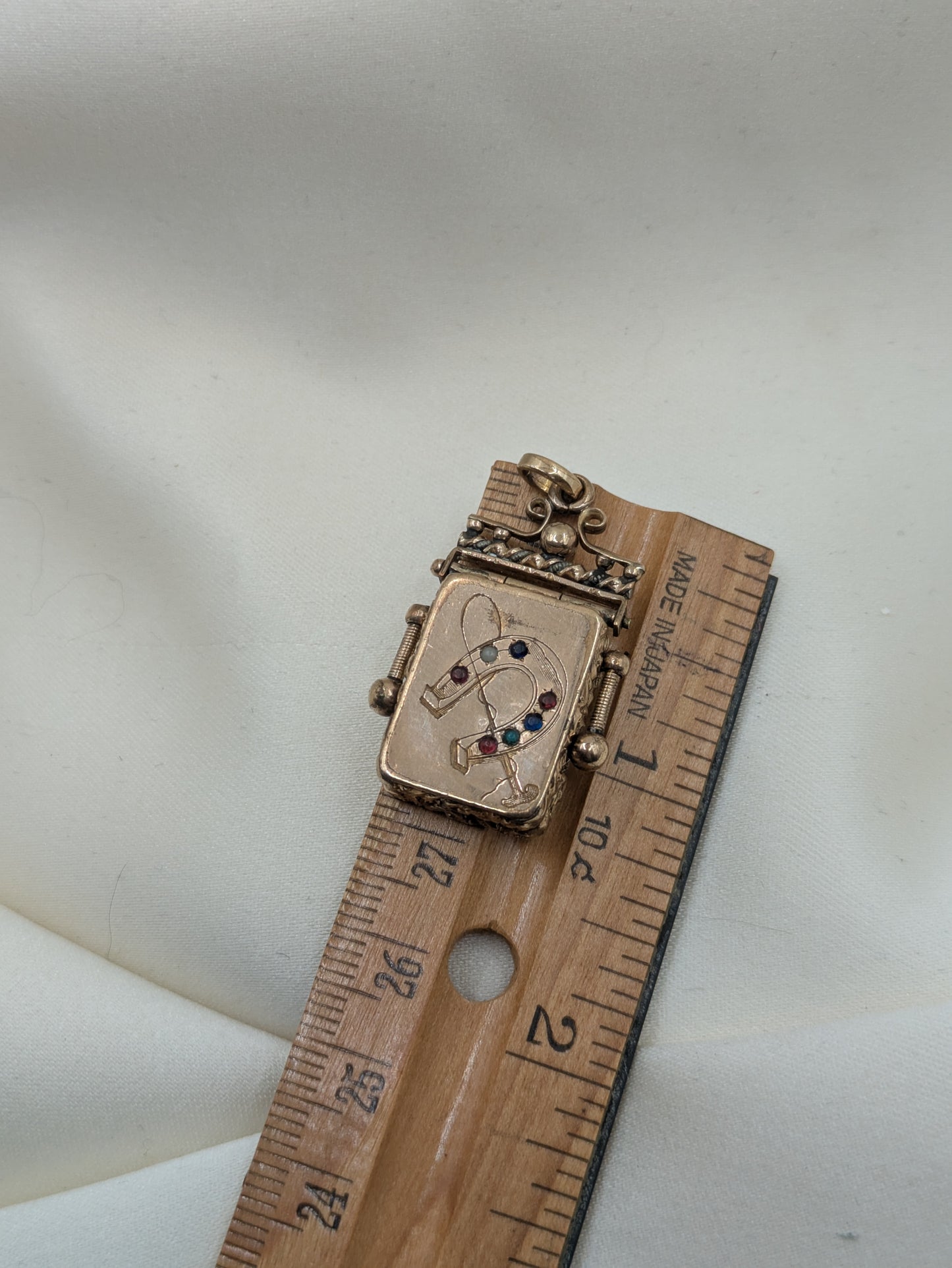 Victorian Gold Filled Horseshoe Locket