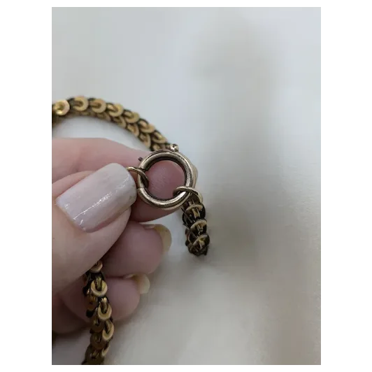 Victorian Snake Scale Gold Filled Chain