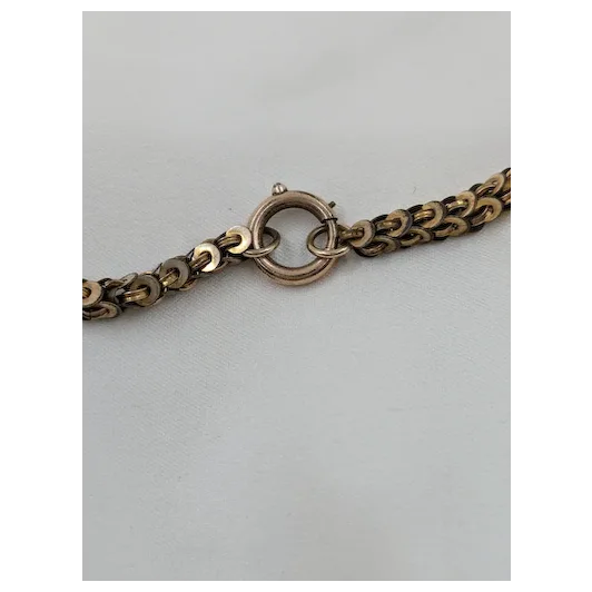 Victorian Snake Scale Gold Filled Chain