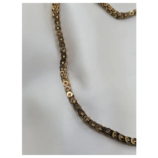 Victorian Snake Scale Gold Filled Chain