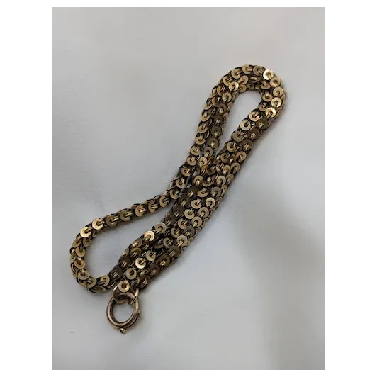 Victorian Snake Scale Gold Filled Chain