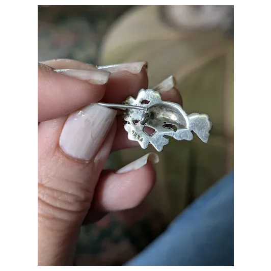 Hands and Flowers 950 Silver Earrings Oaxaca