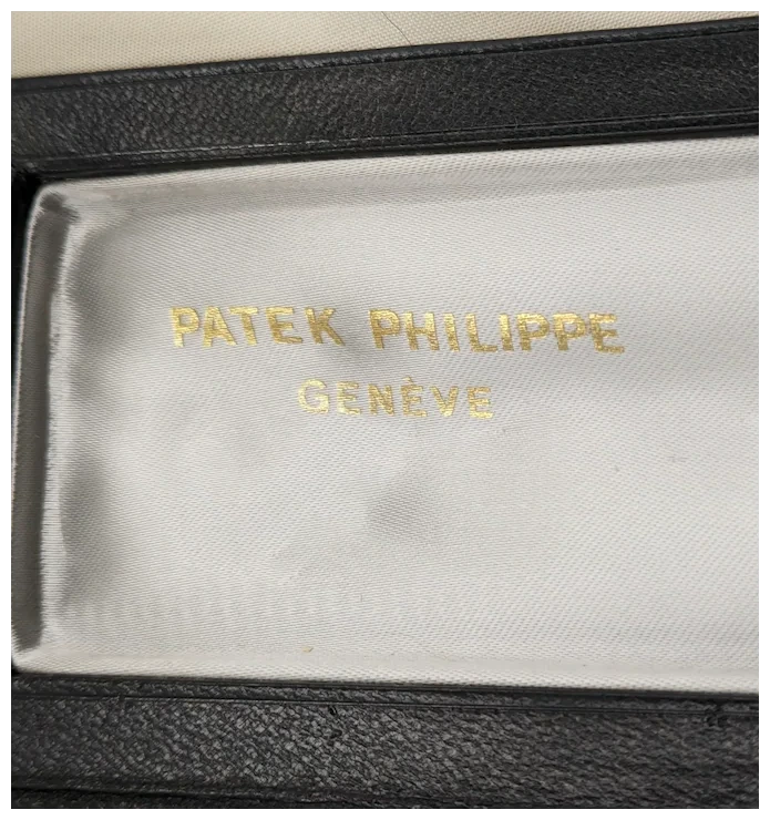 Mid Century Patek Philippe Leather Coffin Box