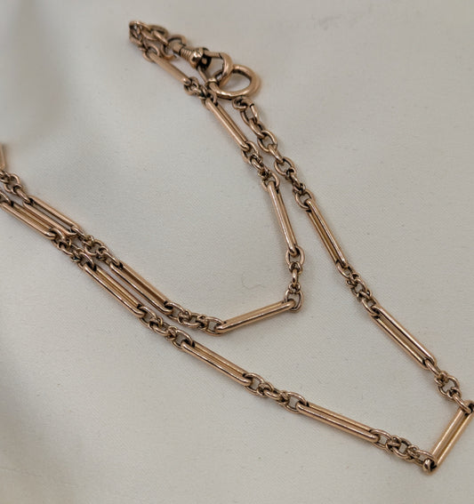 Heavy Thick Gold Filled 18" Watch Chain