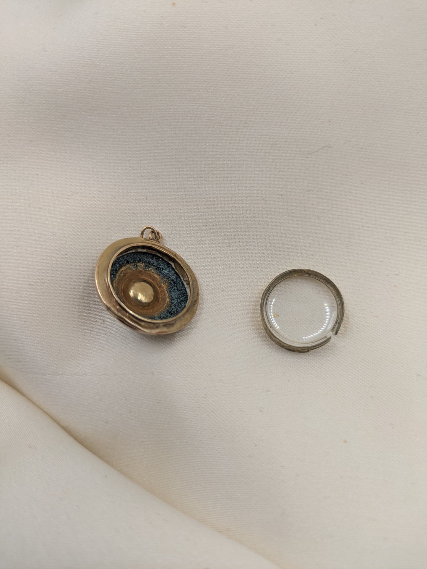 Early Victorian Purple Paste Enamel Locket
