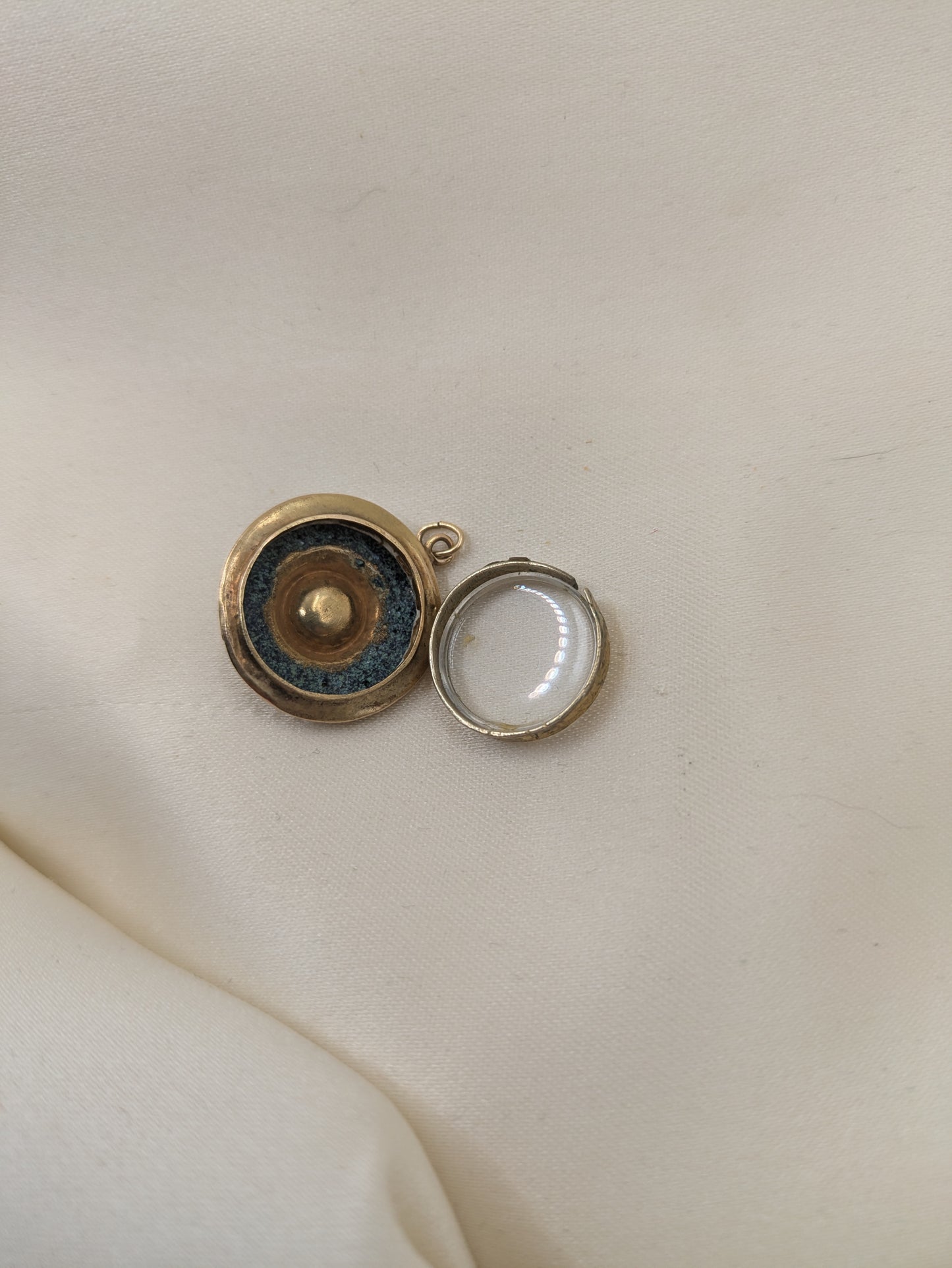 Early Victorian Purple Paste Enamel Locket