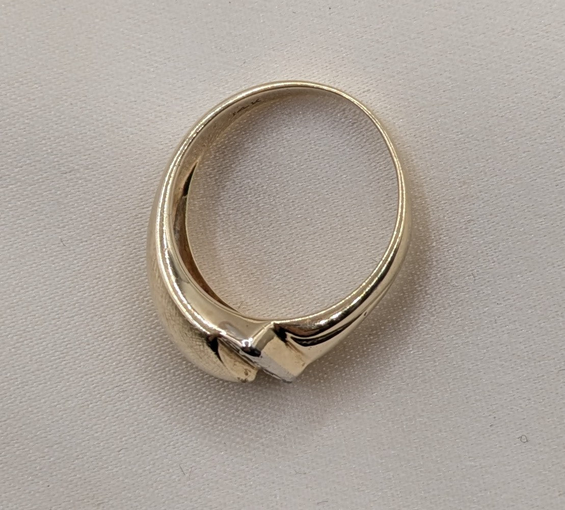 Retro 14k Gold Diamond Ring 5.89 grams size 7