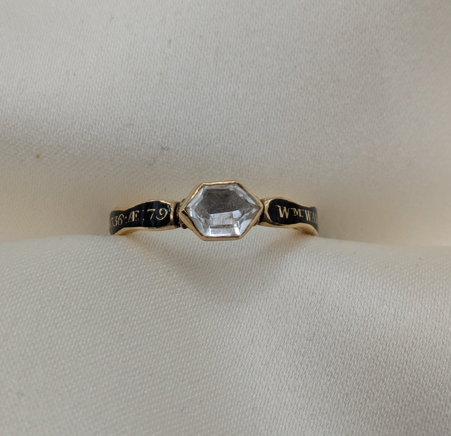 18th century Georgian Memento Mori Memorial Ring Commemorating William Wake, Archbishop of Canterbury, 1736