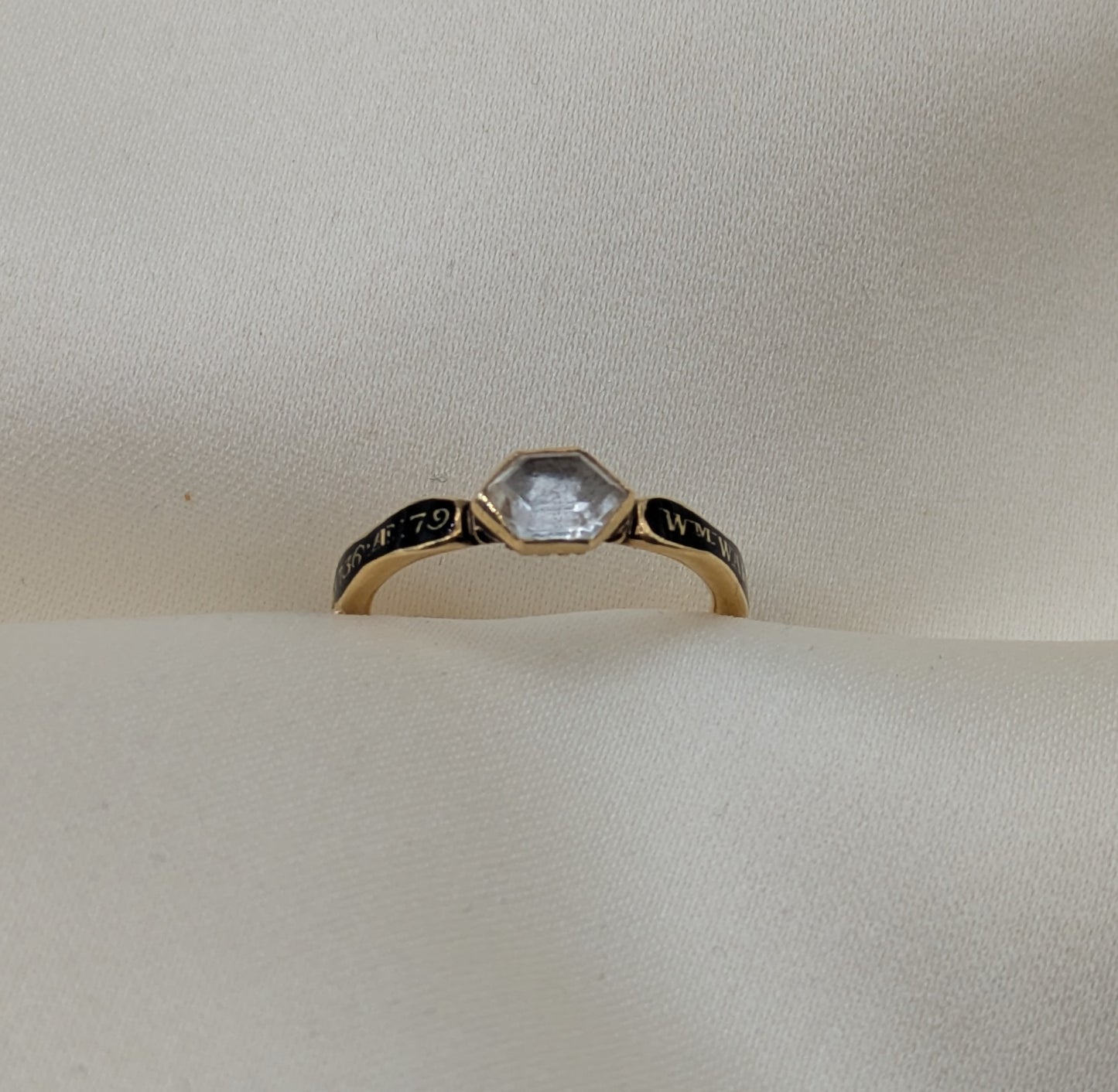 18th century Georgian Memento Mori Memorial Ring Commemorating William Wake, Archbishop of Canterbury, 1736
