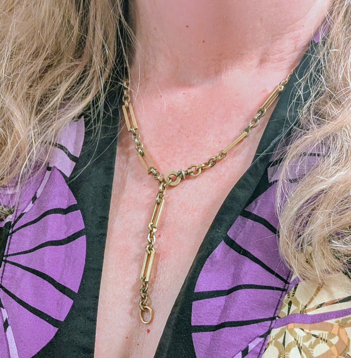 Gold Filled Watch Chain Necklace Large Links