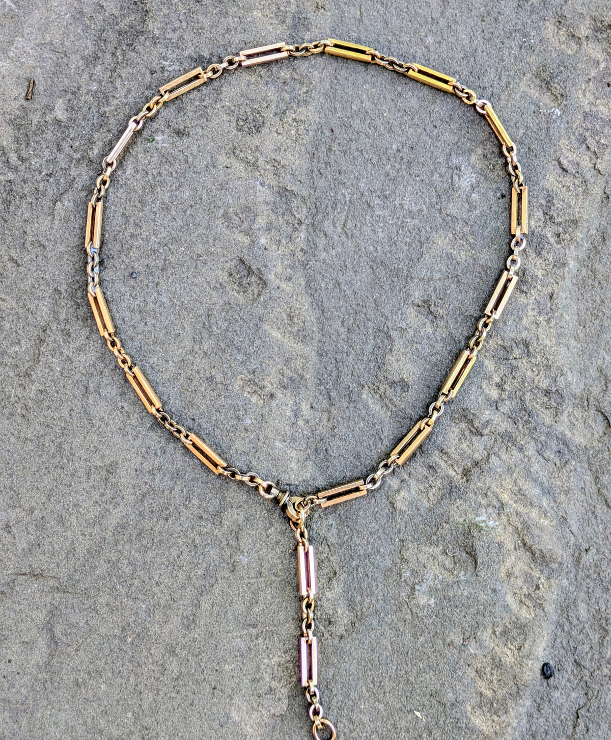 Gold Filled Watch Chain Necklace Large Links
