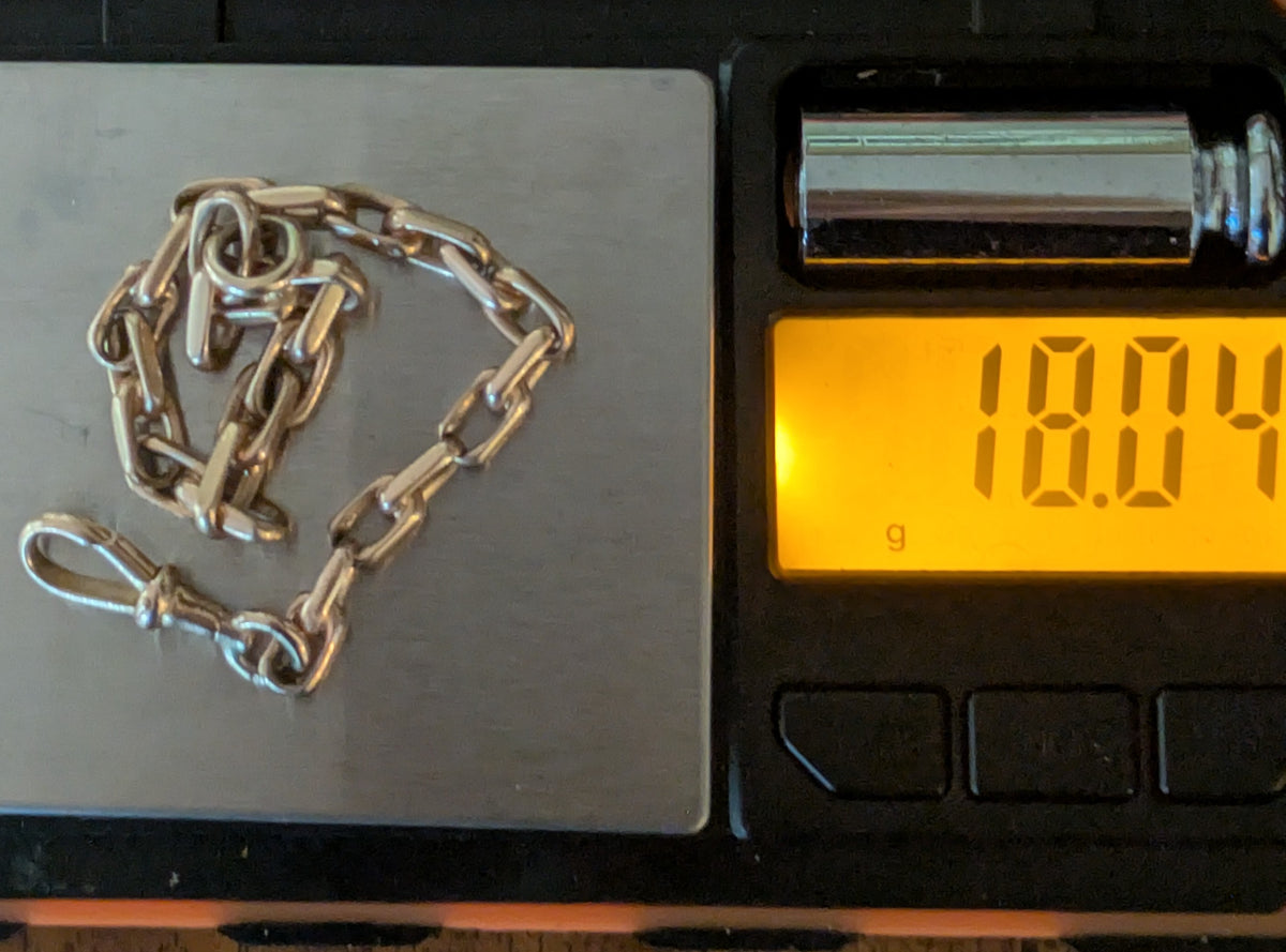 Antique Victorian Edwardian Watch Chain Bracelet 14k Solid Gold over 18 grams!