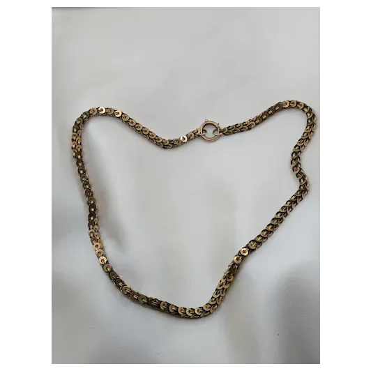 Victorian Snake Scale Gold Filled Chain